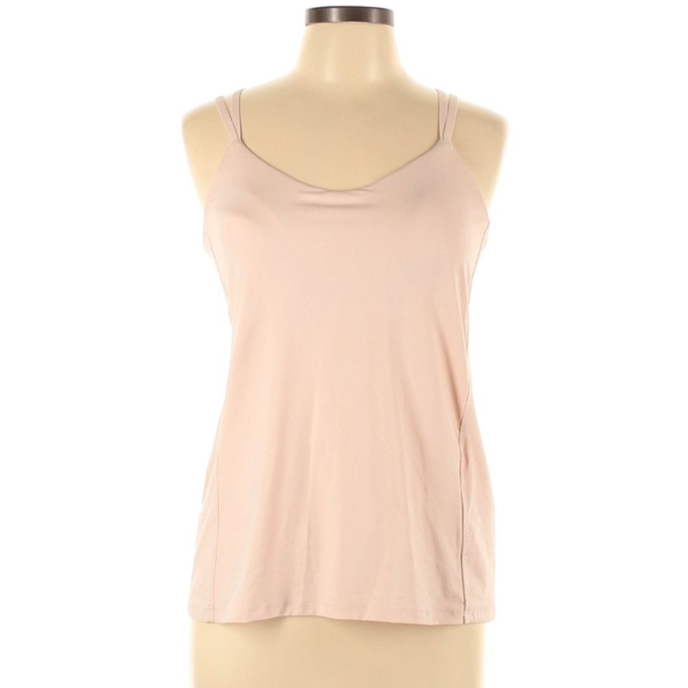Athleta Womens Size Medium Dream Support Tank  Built in Bra Top Blush Pink